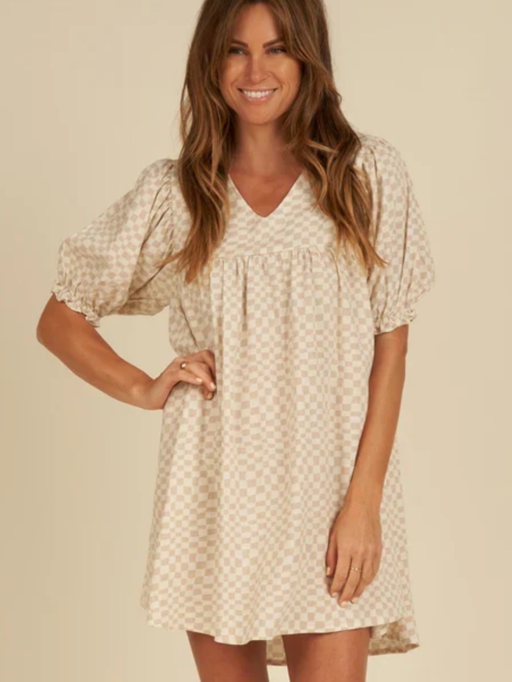 NWT Rylee + Cru Checkered Dress